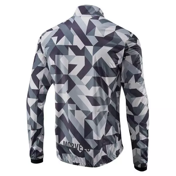Morvelo Winter Attack Hydrologic Road Rain Jacket - Grey/White 2 Morvelo Winter Attack Hydrologic Road Rain Jacket - Grey/White - Image 2