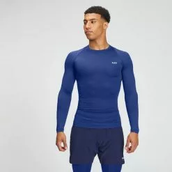 MP Men's Training Long Sleeve Baselayer - Intense Blue