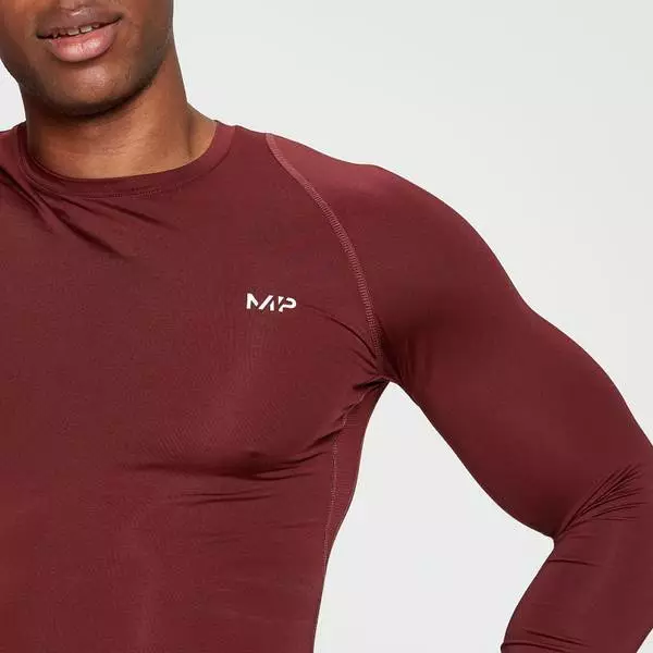 MP Men's Base Layer Long Sleeve Top - Merlot 4 MP Men's Base Layer Long Sleeve Top - Merlot - Image 4