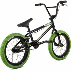 Stolen Agent 16" BMX Bike (2022) -Bikes Sales Store Stolen Agent 16 BMX Bike Black Green 2022 03