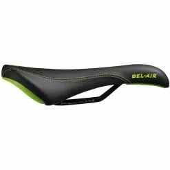 SDG Bel Air Saddle With Steel Rails -Bikes Sales Store sdg bel air saddle green side